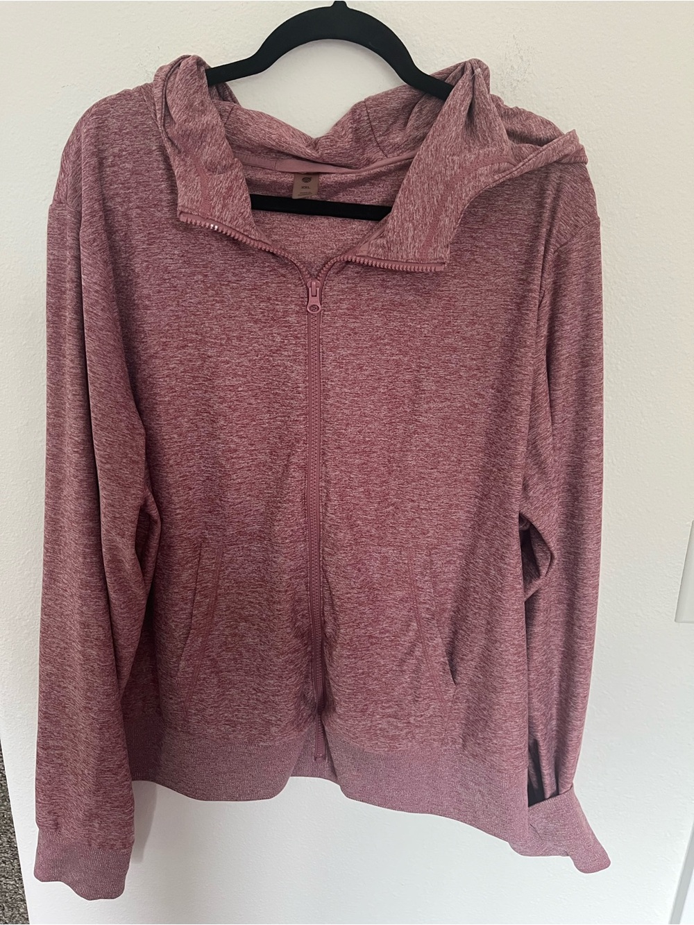 all in motion Mauve Heather Full-Zip Hoodie